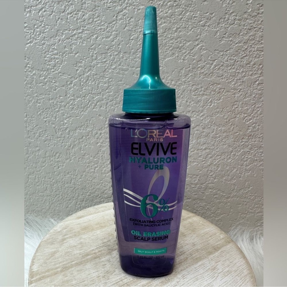 $6 🌙 L'Oreal Elvive Hyaluron Pure Oil‎ Erasing Scalp Serum Full Sz